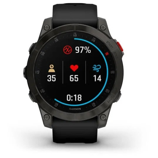 Умные часы GARMIN  Epix Gen 2 Sapphire титановый черный DLC