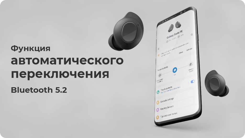 Беспроводные наушники Samsung Galaxy Buds FE graphite